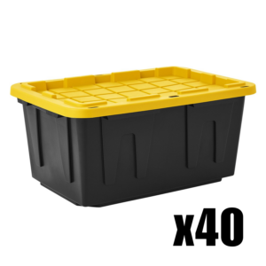40 reusable 27-gallon moving totes for a 2-bedroom move in Hickory, NC