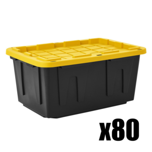 80 reusable 27-gallon moving totes for a 4-bedroom move in Hickory, NC